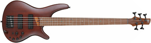 De nieuwe Ibanez SR505E-BM 5-snarige bass met Bartolini pickups